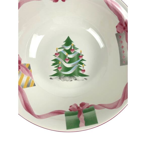 Sango Home for Christmas 1992 Indonesia Black Mark #4829 Serving Bowl-9.25" - Picture 7 of 9